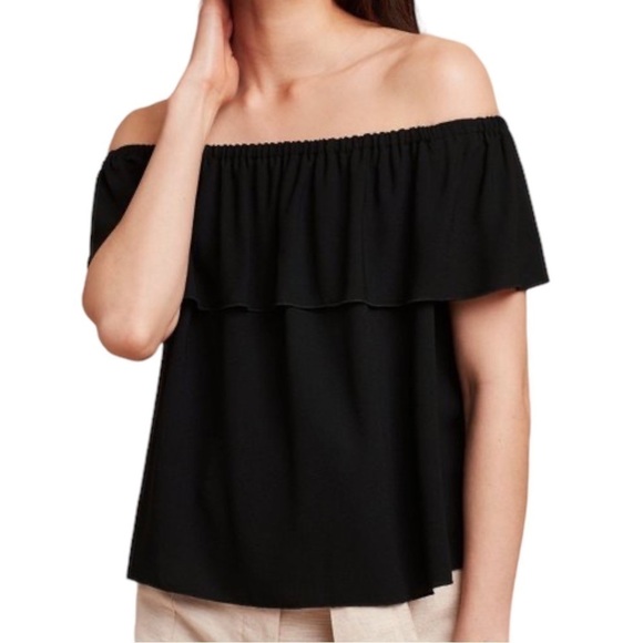 Aritzia Tops - Aritzia Wilfred Promener Off Shoulder Black Blouse Medium
